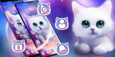 برنامه‌نما Cute Fluffy Kitten Theme عکس از صفحه