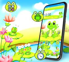 2 Schermata Tema di Happy Cute Frog