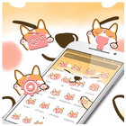 Cute Kawaii Puppy Face Theme-icoon