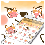 Cute Kawaii Puppy Face Theme icon