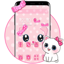 Cute Kawaii Pink Cat Theme APK