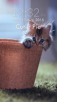 Cute Kitten Cat Lock Screen 스크린샷 1