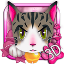 Cute Angry Kitty 3D Theme APK