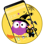 Cute Halloween Owl Theme आइकन