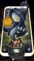 Cute Halloween Ghost Theme imagem de tela 2