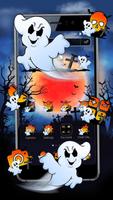 Poster Cute Halloween Ghost Theme