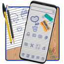 Cute Doodle Pencil Sketch Theme APK