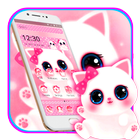 Cute Pink Cat Theme icon