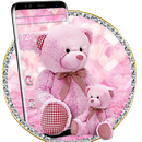 Cute Pink Lovely Teddy Theme APK