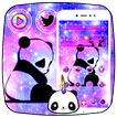 Cute Panda Galaxy Theme