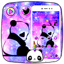 Cute Panda Galaxy Theme APK