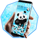 Cute Blue Panda Gravity Theme APK
