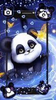 Galaxy niedliches Panda-Thema Plakat