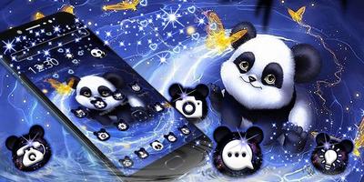 Tema Galaxy lindo Panda captura de pantalla 3