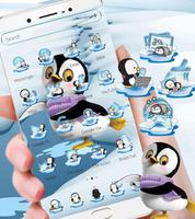 Cute Penguin Theme 스크린샷 1