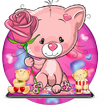 Cute Pink Bear Theme