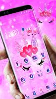 Cute pink unicorn পোস্টার