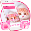 Cute Pink Cat Kitty Theme