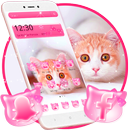 Cute Pink Cat Kitty Theme APK
