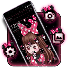 Cute Pink Girl Theme biểu tượng