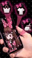 Cute Pink Girl Theme 截图 1