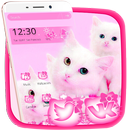Cute Pink Cat Theme APK