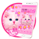 Cute Pink Kitty Cat Theme APK