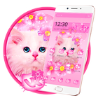 Cute Pink Kitty Cat Theme иконка