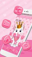 Cute Pink Kitty Crown Theme screenshot 1