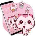 Cute Pink Kitty Theme Kawaii Sweet icon 图标