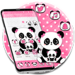 Cute Pink Panda Theme