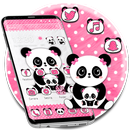 Cute Pink Panda Theme APK