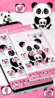 Cute Pink Panda Theme syot layar 2