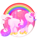 Cute Rainbow Unicorn Theme APK