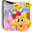 Cute Yellow Star Theme Emoji aplikacja