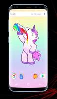 Cute Unicorn Wallpaper captura de pantalla 3