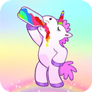 Unicorn kawaii wallpapers - Cute backgrounds-APK