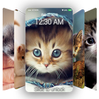 Cute Cat Wallpaper & Lock Screen QHD simgesi