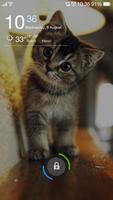 Poster Cute Cat Wallpaper & Lock Screen QHD