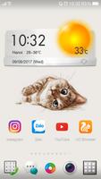 1 Schermata Cute Cat Wallpaper & Lock Screen QHD