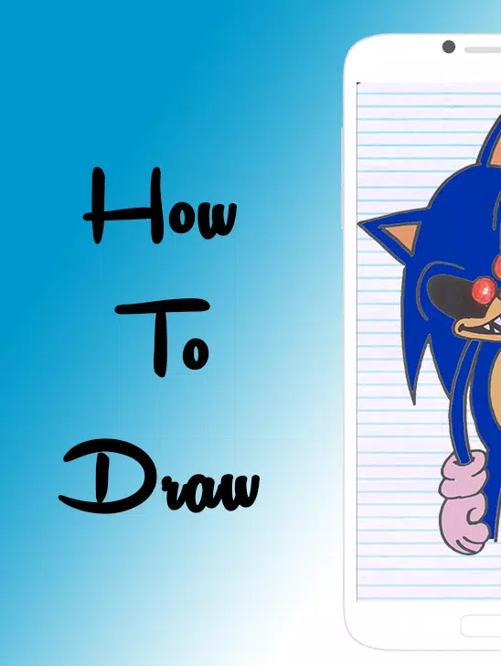 How to Draw Sonic.EXE - Really Easy Drawing Tutorial