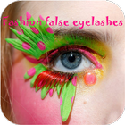 Fashion false eyelashes icon