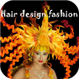 Hair design fashion icône
