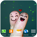 Cute love fingers wallpaper-APK