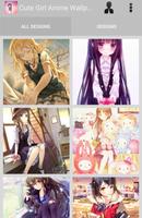 برنامه‌نما Cute Girl Anime Wallpaper عکس از صفحه