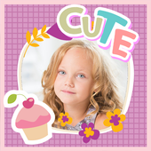 Cute Kid Photo Frames ikona