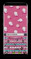 Cute Kitty Emoji Keyboard captura de pantalla 1