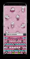 Cute Kitty Emoji Keyboard captura de pantalla 2