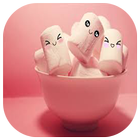 Cute Candy Marshmallow Wallpaper icône