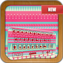 Cute Pink Pattern Emoji Keyboard Pro APK